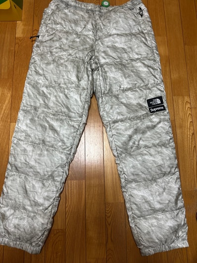 Supreme x The North Face Paper Print Nuptse Pant "White"