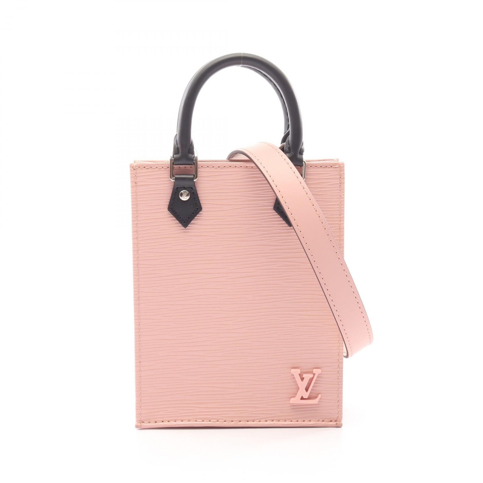 ルイ・ヴィトン LOUIS VUITTON プティット サックプラ 2WAY ハンドバッグ バッグ レザー エピ ローズバレリーヌ レディース ピンク系 / ブラック系 M69575 【中古】
