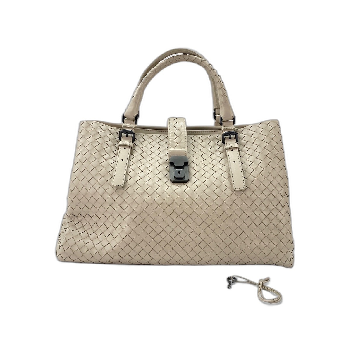 ボッテガヴェネタ BOTTEGAVENETA ローマ ハンドバッグ ラムスキン【中古】