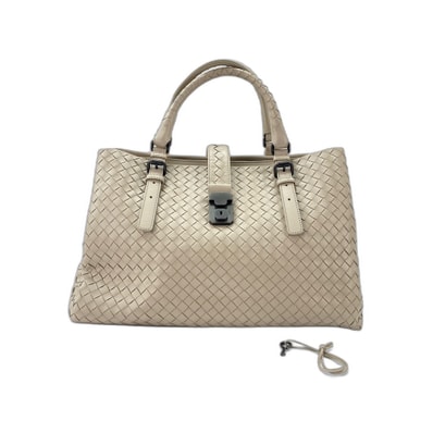 ボッテガヴェネタ BOTTEGAVENETA ローマ ハンドバッグ ラムスキン【中古】
