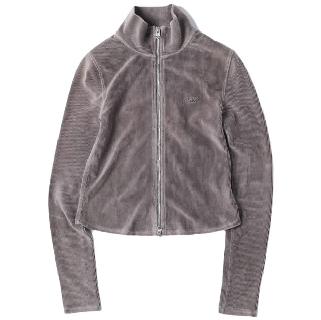 KITH NYC キスニューヨークシティ 25AW Women Ina Track Zip ウィメンズ ベロアコーデュロイ トラックジップジャケット 25070061000830 XS Hematite ブルゾン アウター g27285