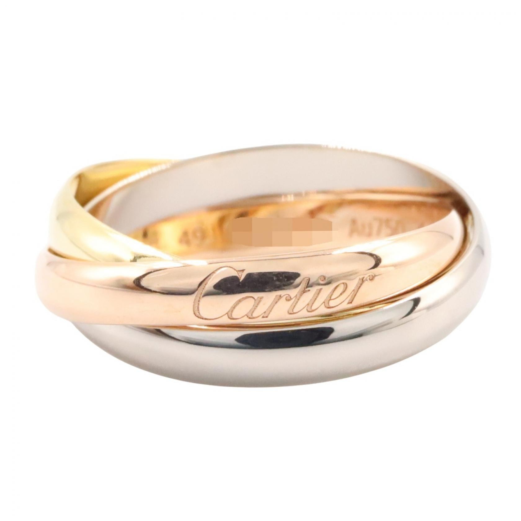 カルティエ CARTIER トリニティ リング SM リング・指輪 ジュエリー K18(イエローゴールド) K18WG(ホワイトゴールド) K18PG(ピンクゴールド) レディース ゴールド系 / シルバー系 【中古】