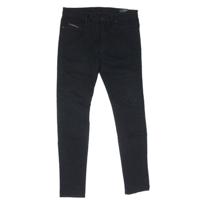 DIESEL ディーゼル 069EI STRETCH D-AMNY ストレッチ スキニー ジップフライ コットン パンツ W32 ブラック系 32【中古】