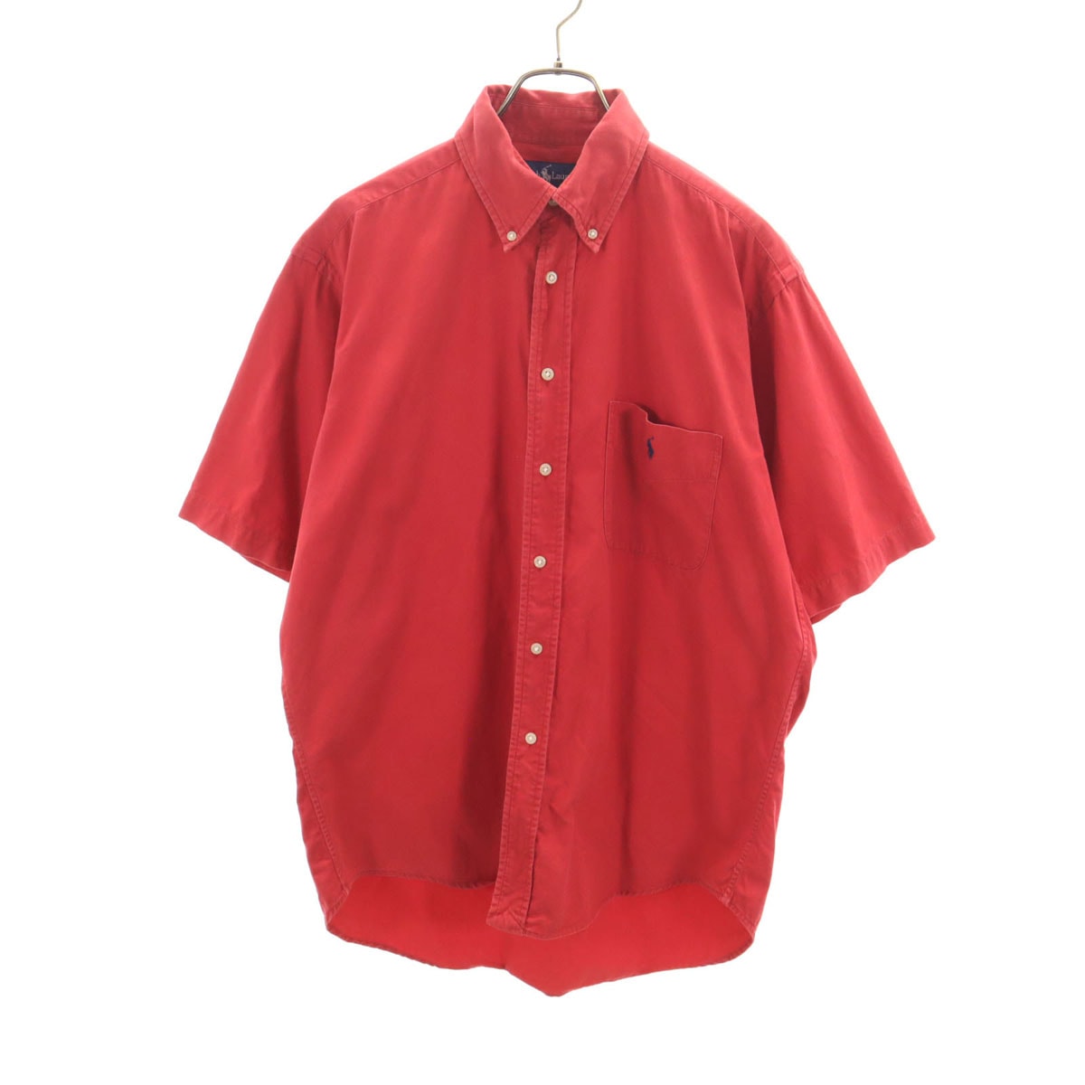 RALPH LAUREN ラルフローレン 半袖 BLAIRE ボタンダウンシャツ M レッド