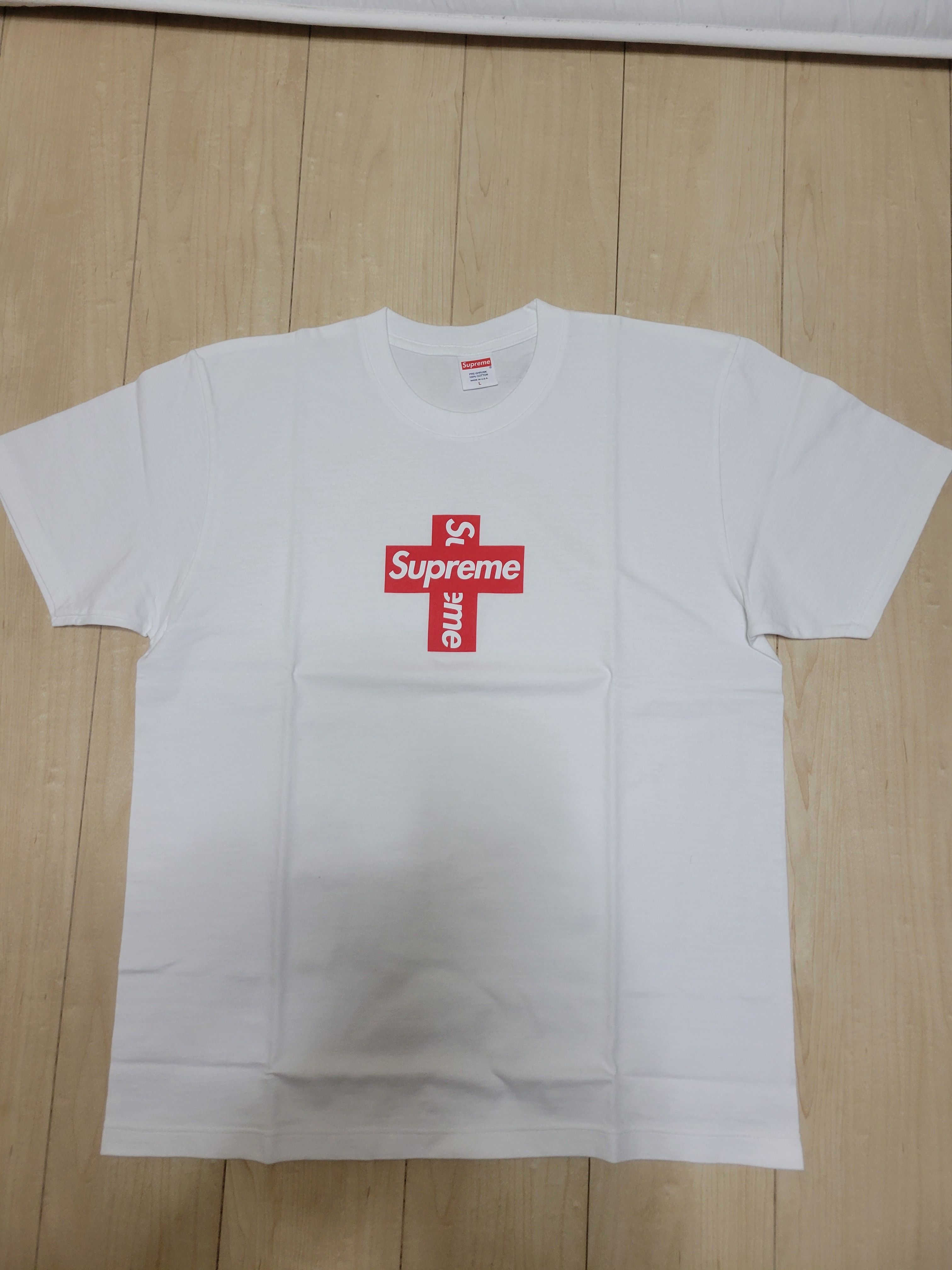 Supreme Cross Box Logo Tee "White"