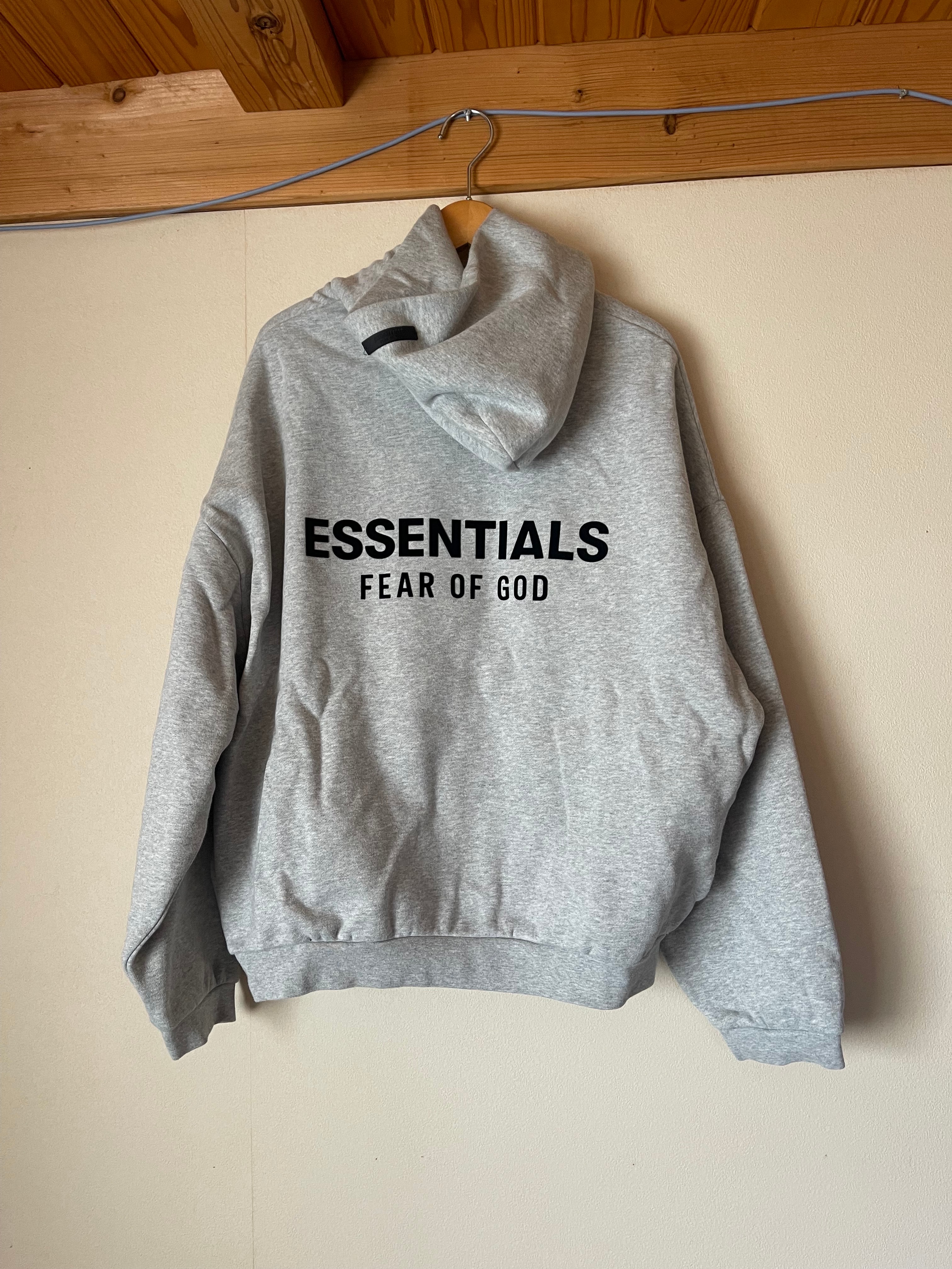 FEAR OF GOD Essentials Fleece Hoodie "Light Heather Gray"