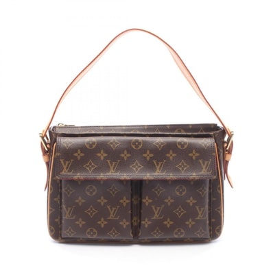 ルイ・ヴィトン LOUIS VUITTON ヴィバシテGM ショルダーバッグ バッグ PVCコーティングキャンバス レザー モノグラム レディース ブラウン系 M51163 【中古】