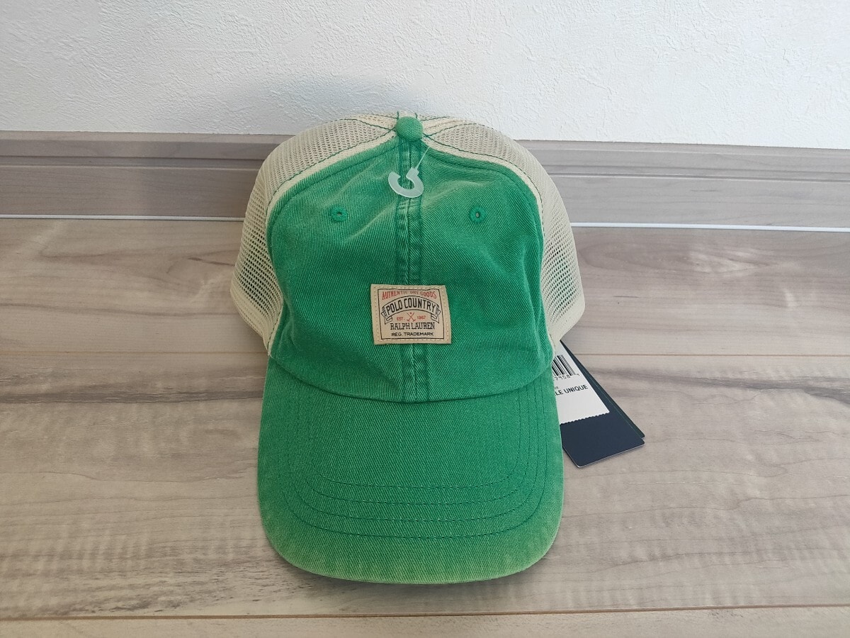 新品 ラルフローレン ポロカントリー POLO COUNTRY キャップ メッシュキャップ 帽子 CAP 緑