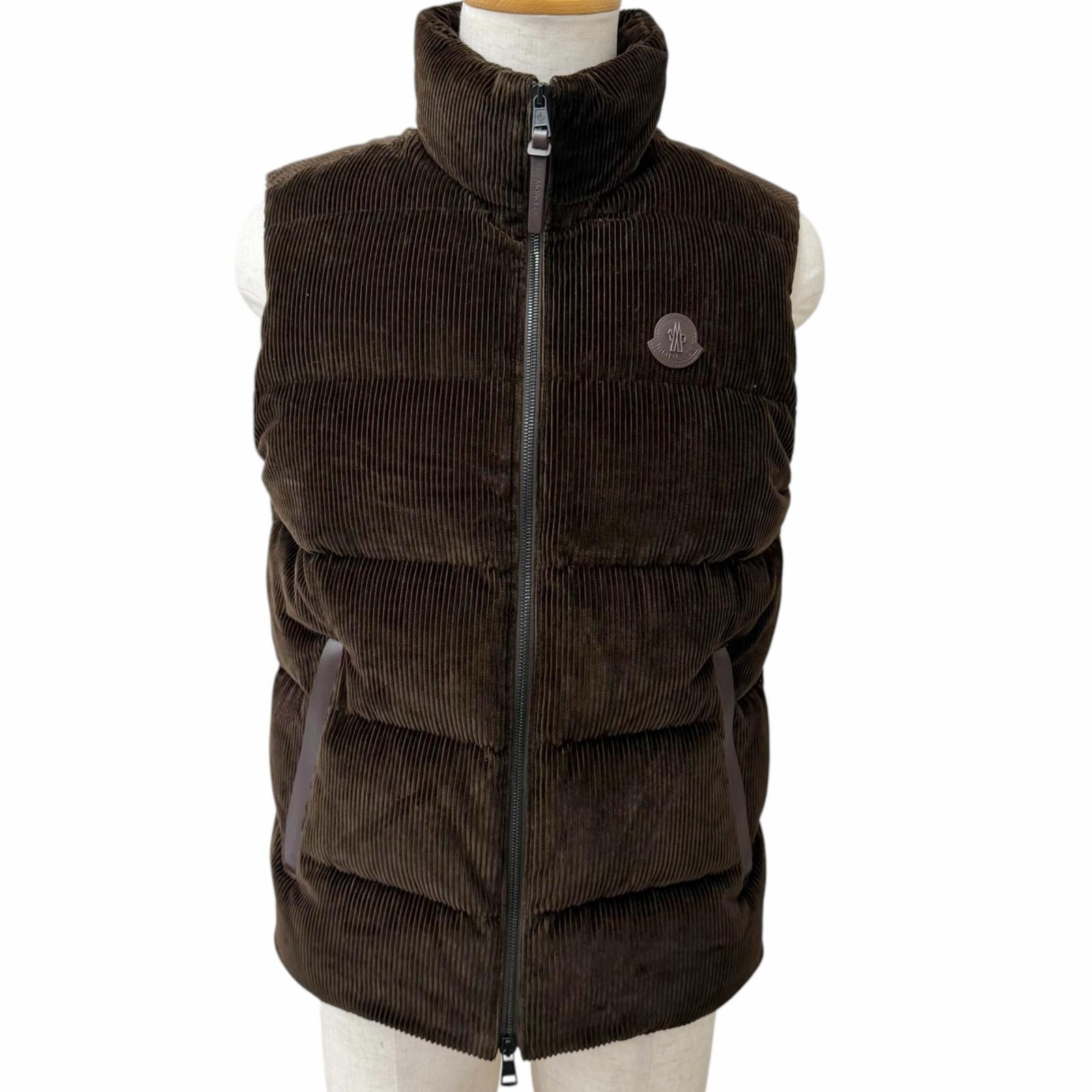 極美品 モンクレール ダウンベスト ACRAB GILLET ブラウン メンズ 1