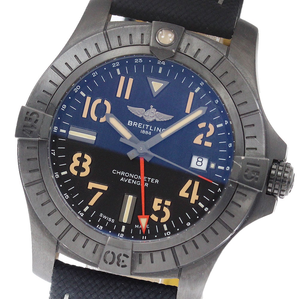 ブライトリング アベンジャー GMT 45 ナイトミッション メンズ 【中古】