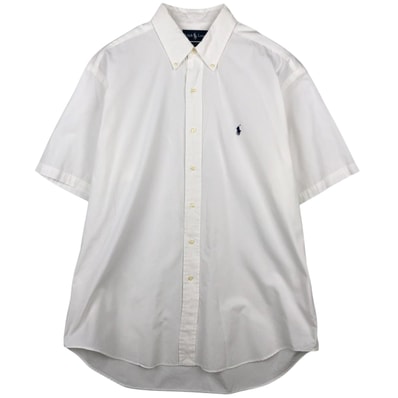 古着 ラルフローレン Ralph Lauren BLAKE 半袖 ボタンダウンシャツ メンズL相当/eaa641056