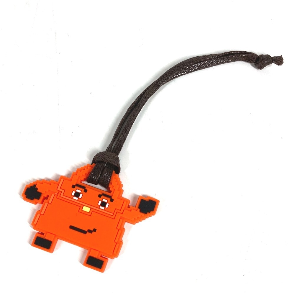 エルメス HERMES ケリードール バッグチャーム チャーム キーホルダー ラバー オレンジ 美品