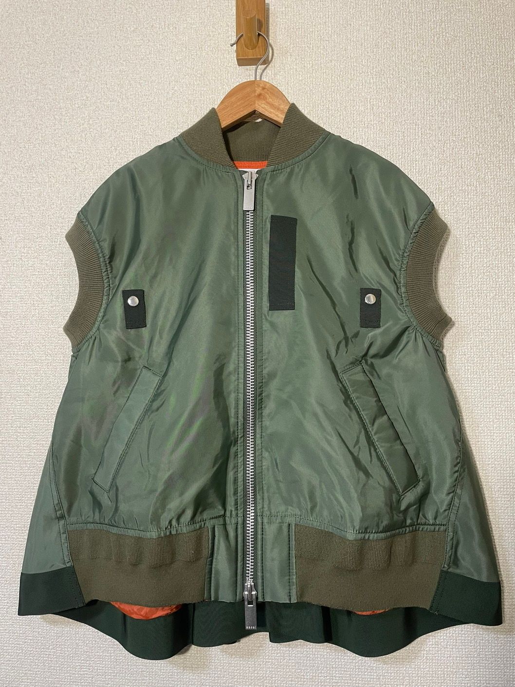 sacai サカイ　MA-1 ドッキング　ブルゾン　ベスト