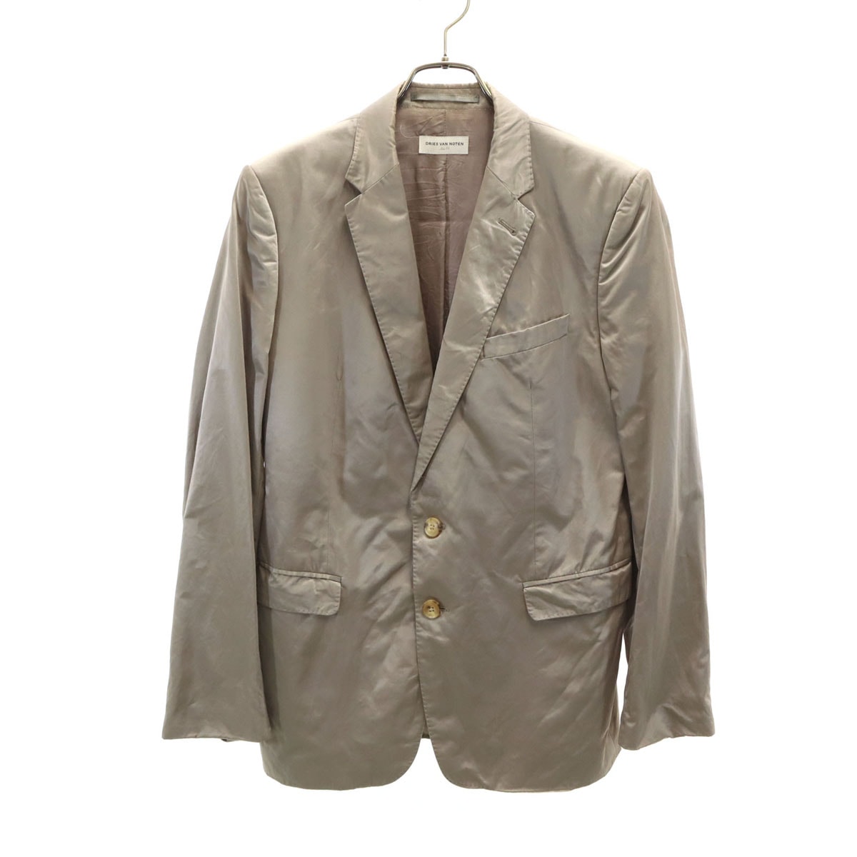 DRIES VAN NOTEN ドリスヴァンノッテン テーラードジャケット 48 グレージュ