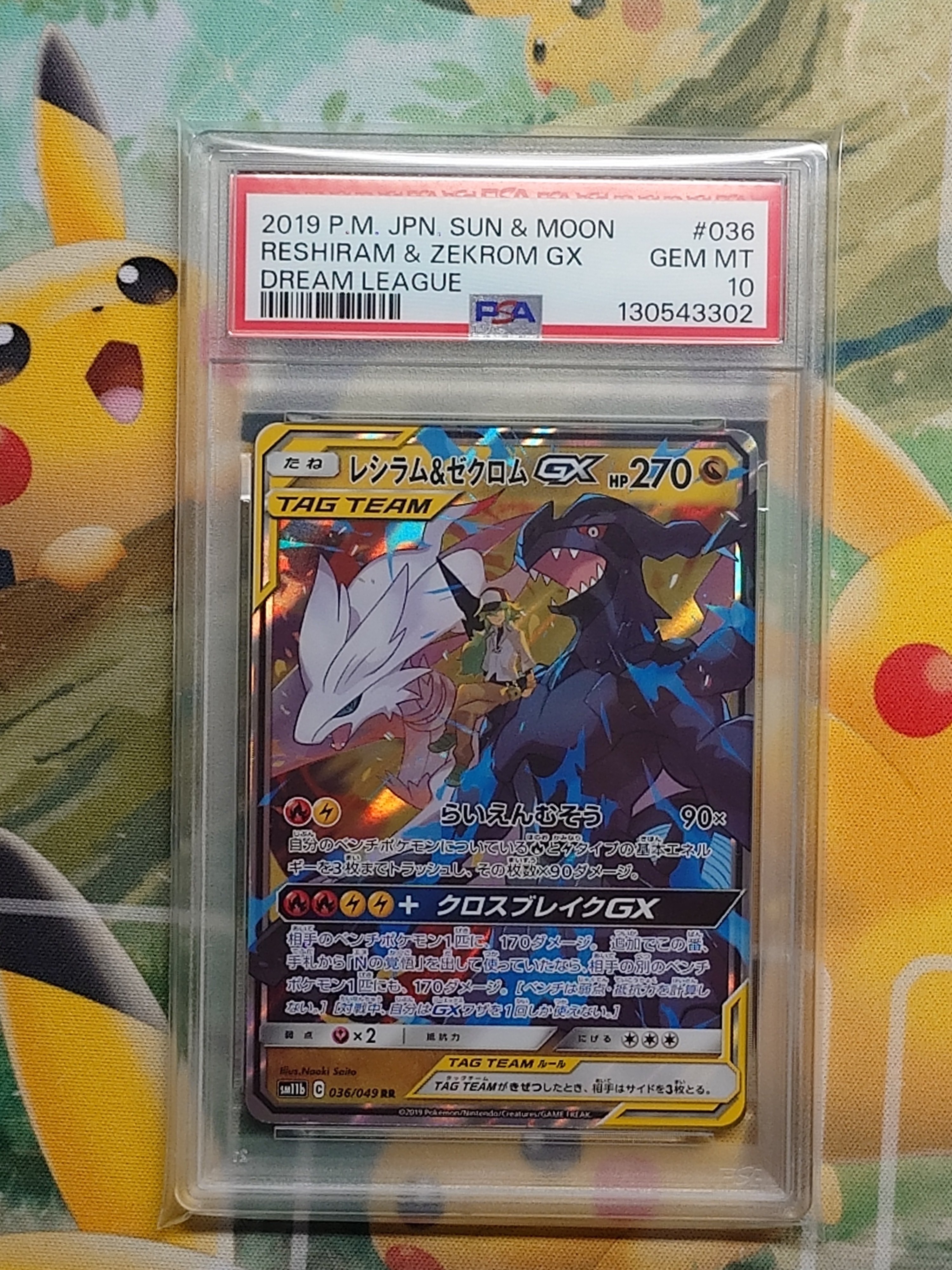 レシラム&ゼクロムGX (N) RR[SM11b 036/049](強化拡張パック「ドリームリーグ」)