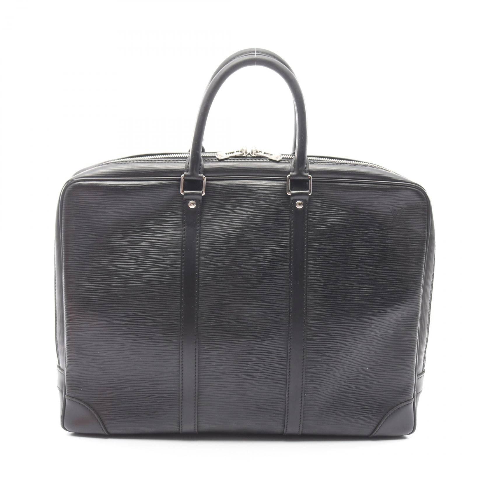 ルイ・ヴィトン LOUIS VUITTON ポルトドキュマン ヴォワヤージュ ビジネスバッグ バッグ レザー エピ ノワール メンズ ブラック系 M59162 【中古】