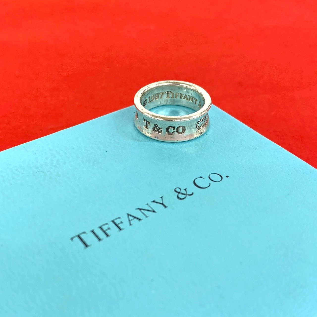TIFFANY&Co. ティファニー ナロー リング シルバー925 リング・指輪 8号 シルバー
 153-9