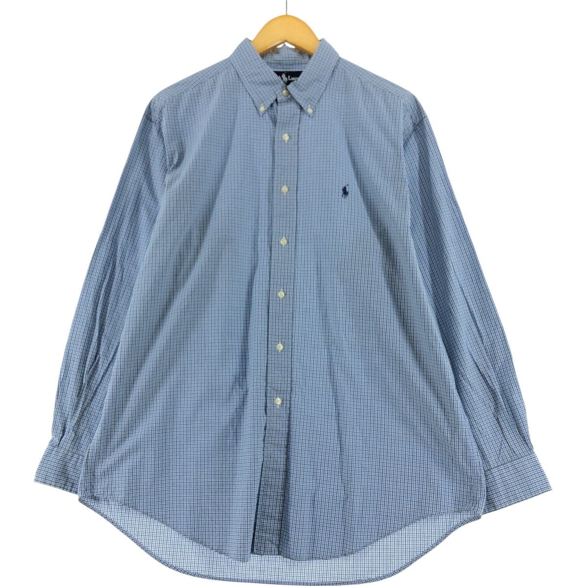 古着 ラルフローレン Ralph Lauren YARMOUTH 長袖 ボタンダウンチェックシャツ メンズL相当/eaa523751