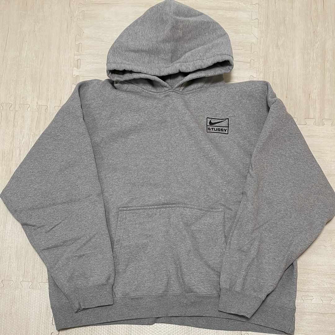 Stussy × Nike NRG Washed Hoodie (US Size) "Grey" DJ9488-063