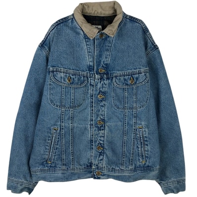 古着 リー Lee DUNGAREES 中綿入り デニムジャケット Gジャン メンズXL相当/eaa619612