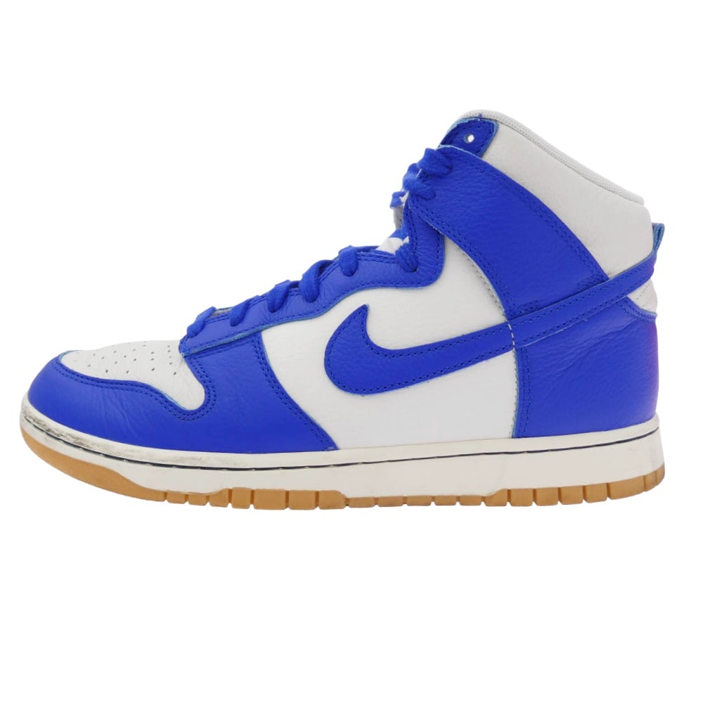 NIKE ナイキ スニーカー FV6612-001 Dunk High Racer Blue ダンク ハイカット レーサーブルー スニーカー ホワイト系 ブルー系 28cm【中古】