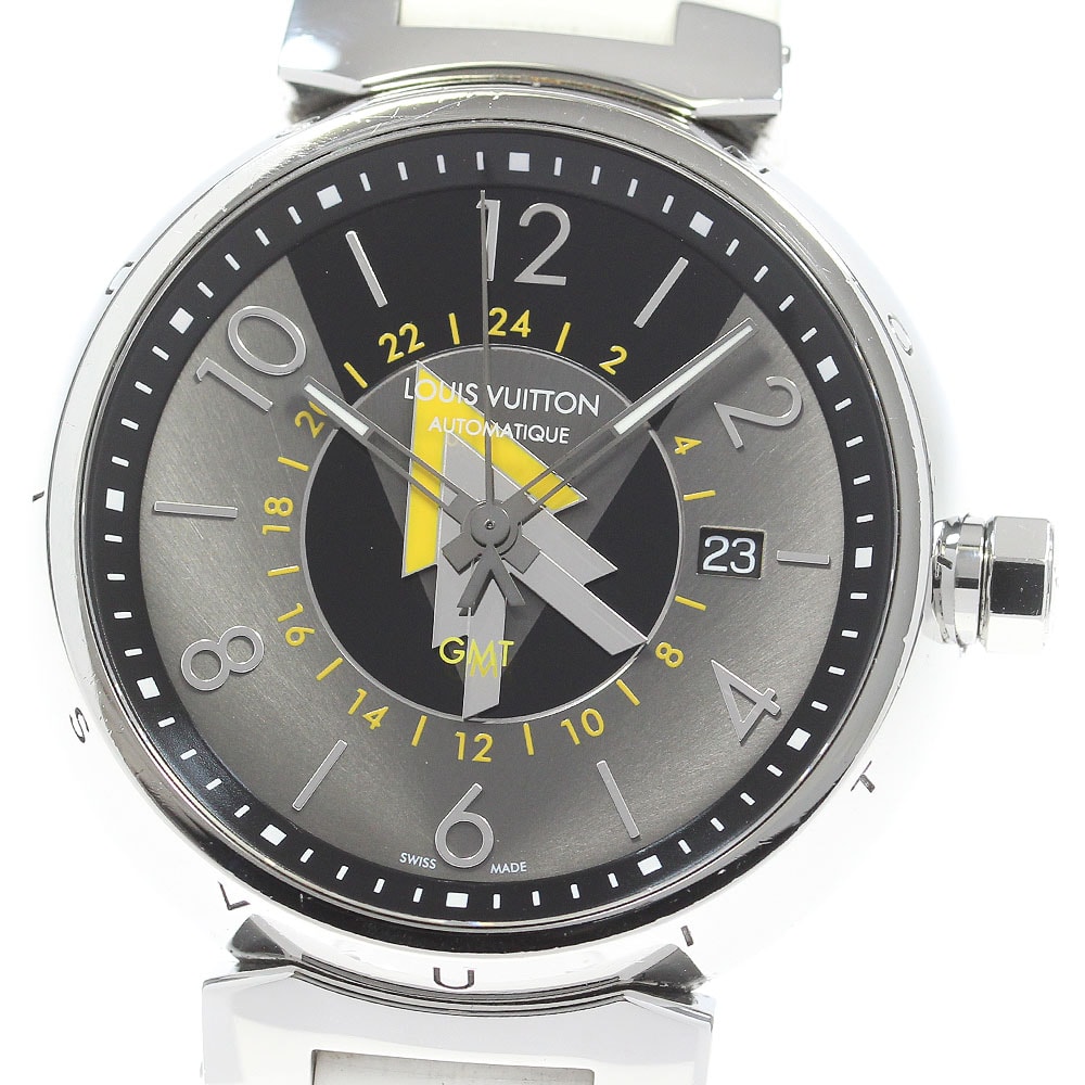 ルイ・ヴィトン タンブール GMT デイト Q1D31 メンズ 【中古】