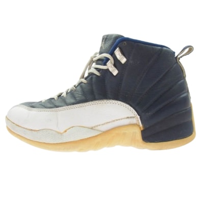 NIKE AIR JORDAN ナイキ ジョーダン スニーカー 130690-411 AIR JORDAN 12 OBSIDIAN-WHITE-FRENCH BLUE エア ジョーダン 12 スニーカー ネイビー系 27cm【中古】