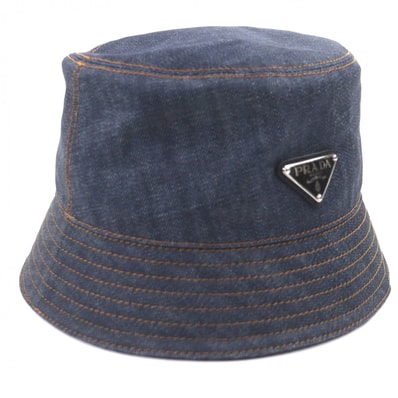 未使用品 プラダ ハット インディゴ メンズ XL 2HC137