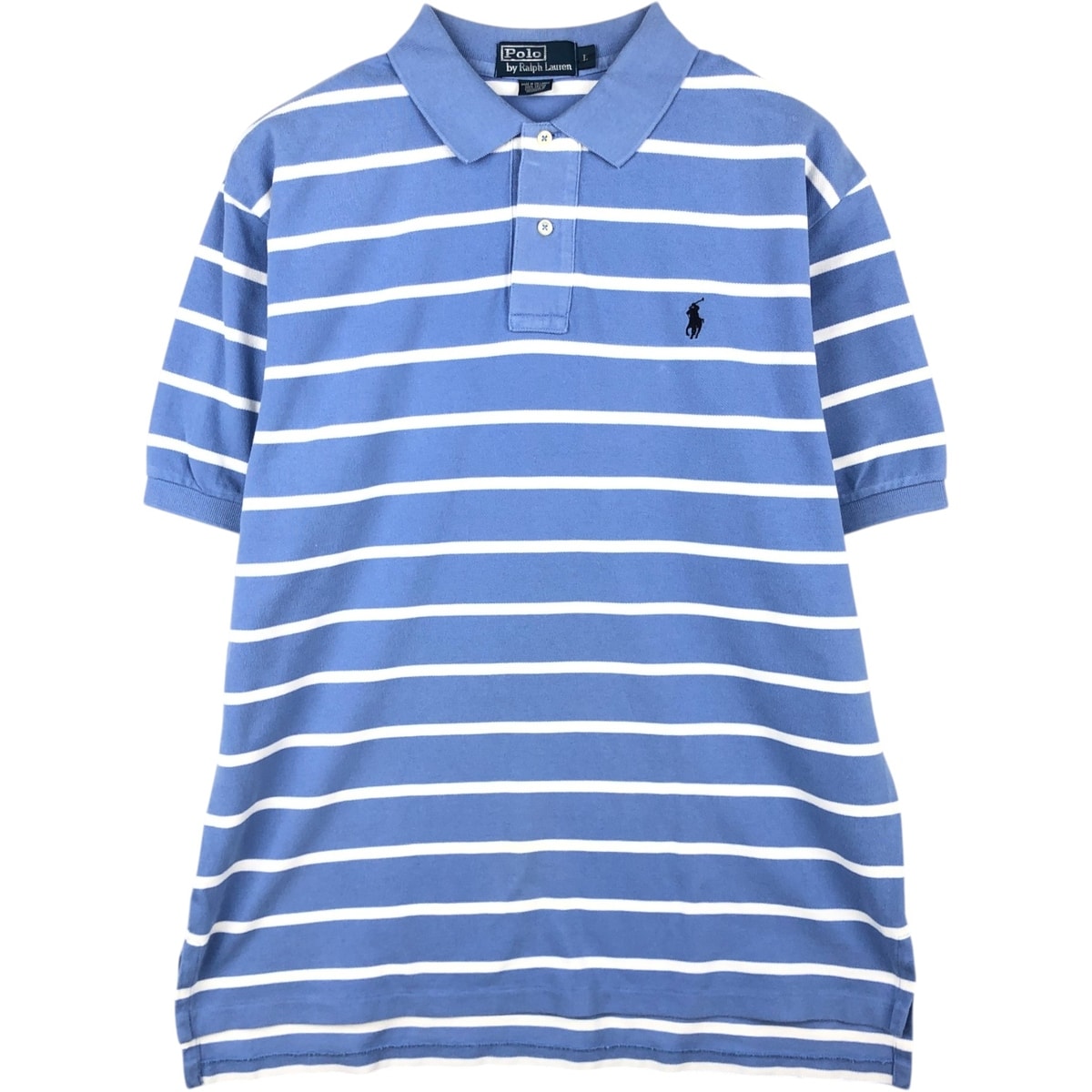 古着 ラルフローレン Ralph Lauren POLO by Ralph Lauren 半袖 ボーダー ポロシャツ メンズL相当/eaa620831