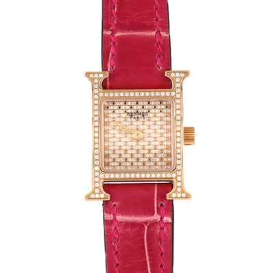 エルメス Hウォッチ PG/D HH1.173 PG・RG クォーツ