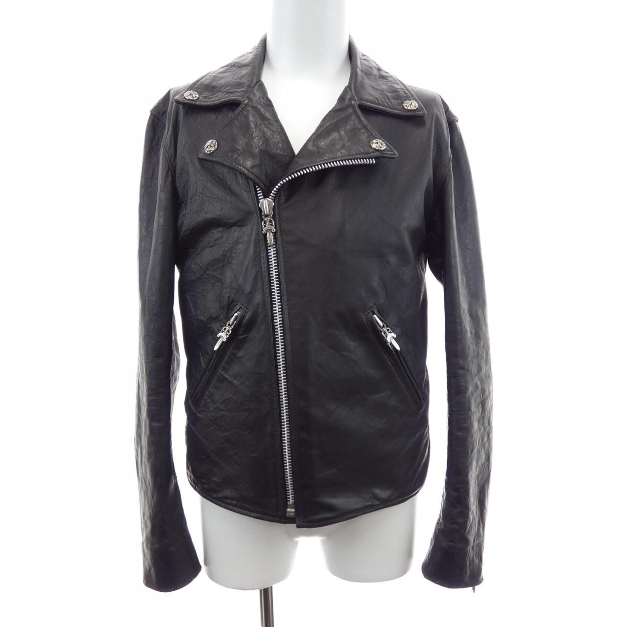 クロムハーツ CHROME HEARTS 2225-304-4761 レザーライダースジャケット