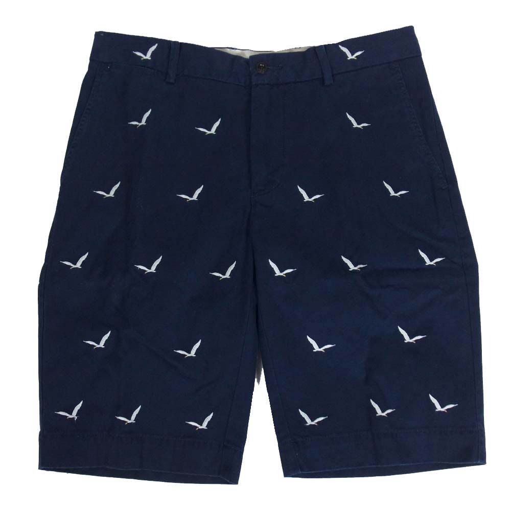 POLO RALPH LAUREN ポロ・ラルフローレン カモメ 鳥 刺繍 ショーツ ショート パンツ ダークネイビー系 32【中古】