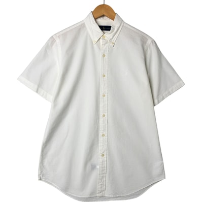 古着 ラルフローレン Ralph Lauren 半袖 ボタンダウンシャツ メンズM相当/eaa551114