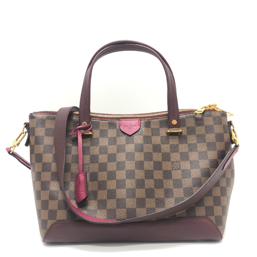 ルイヴィトン LOUIS VUITTON ハイドパーク N41015 ダミエ 2WAY ショルダーバッグ トートバッグ ハンドバッグ ダミエキャンバス ダミエ×フューシャ ブラウン×ピンク系