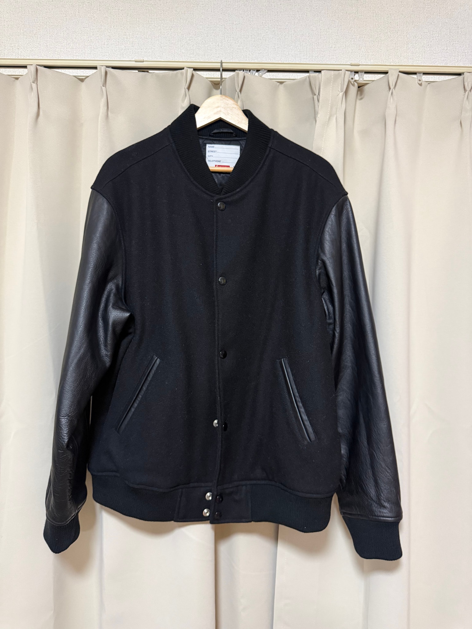 Supreme Motion Logo Varsity Jacket "Black"