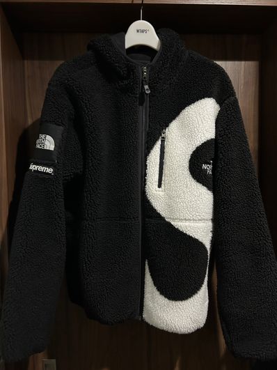 Supreme x The North Face S Logo Hooded Fleece Jacket "Black"