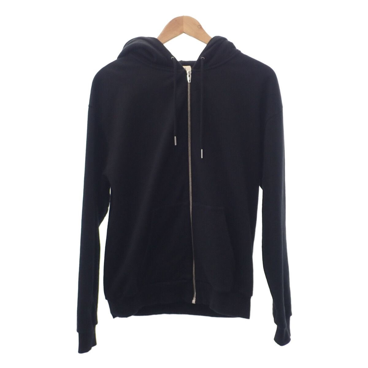セリーヌ CELINE フーディー S 2Y497670Q.38AW パーカー コットン ブラック メンズ レディース【中古】【ABランク】