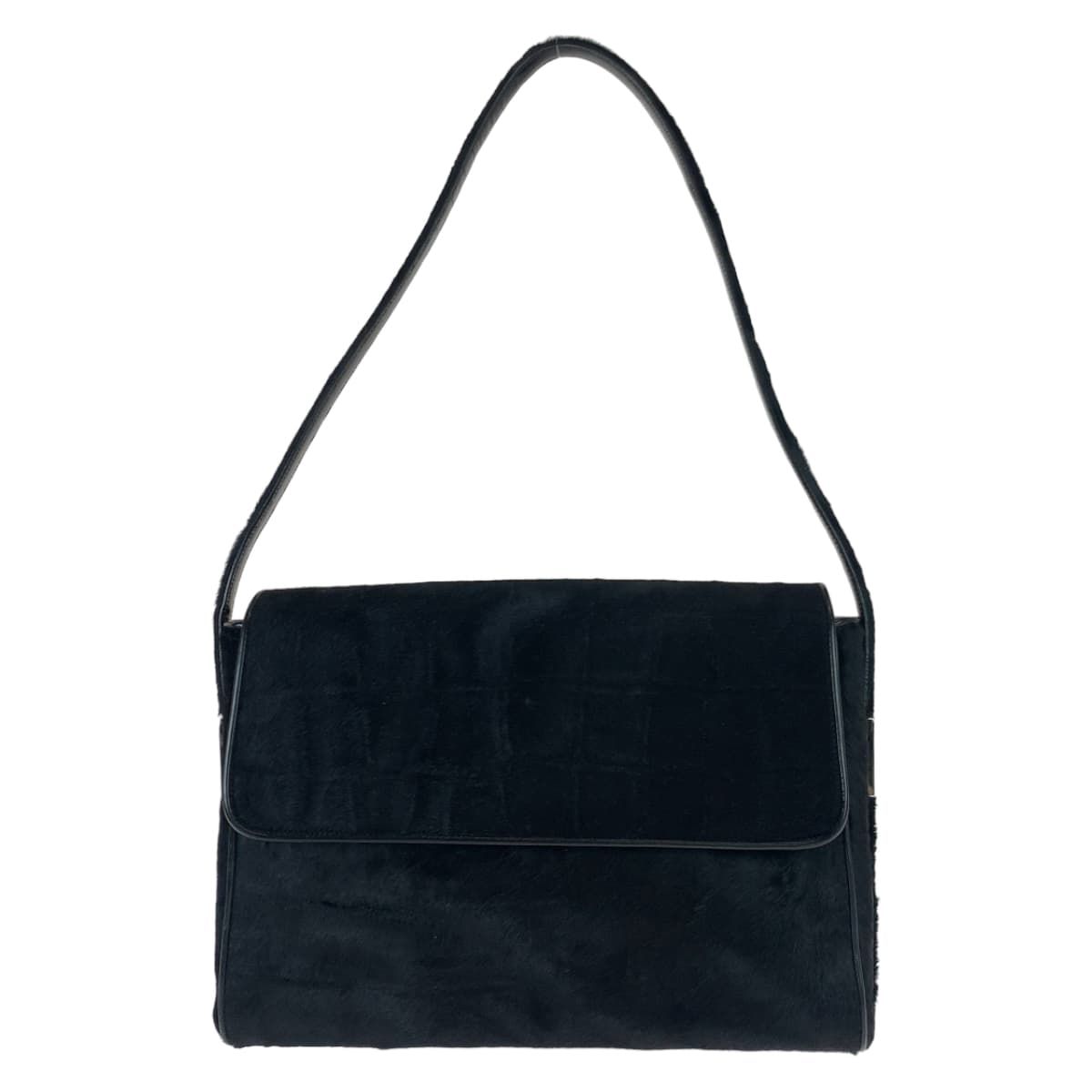美品 GUCCI グッチ ヴィンテージ オールドグッチ ブラック ハラコ ショルダーバッグ 406017 【中古】