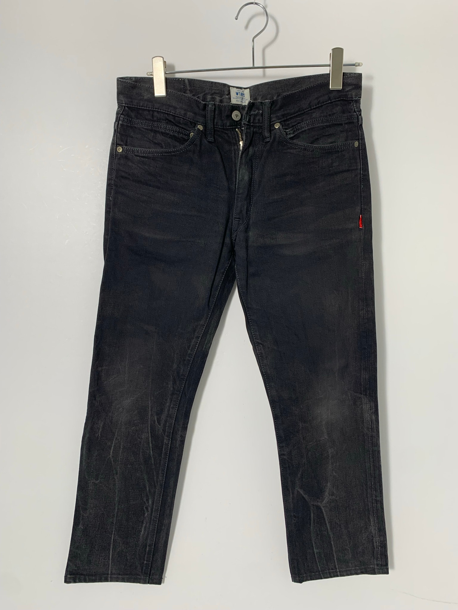 WTAPS BLUES VERY SKINNY / TROUSERS. COTTON. DENIM "Black"