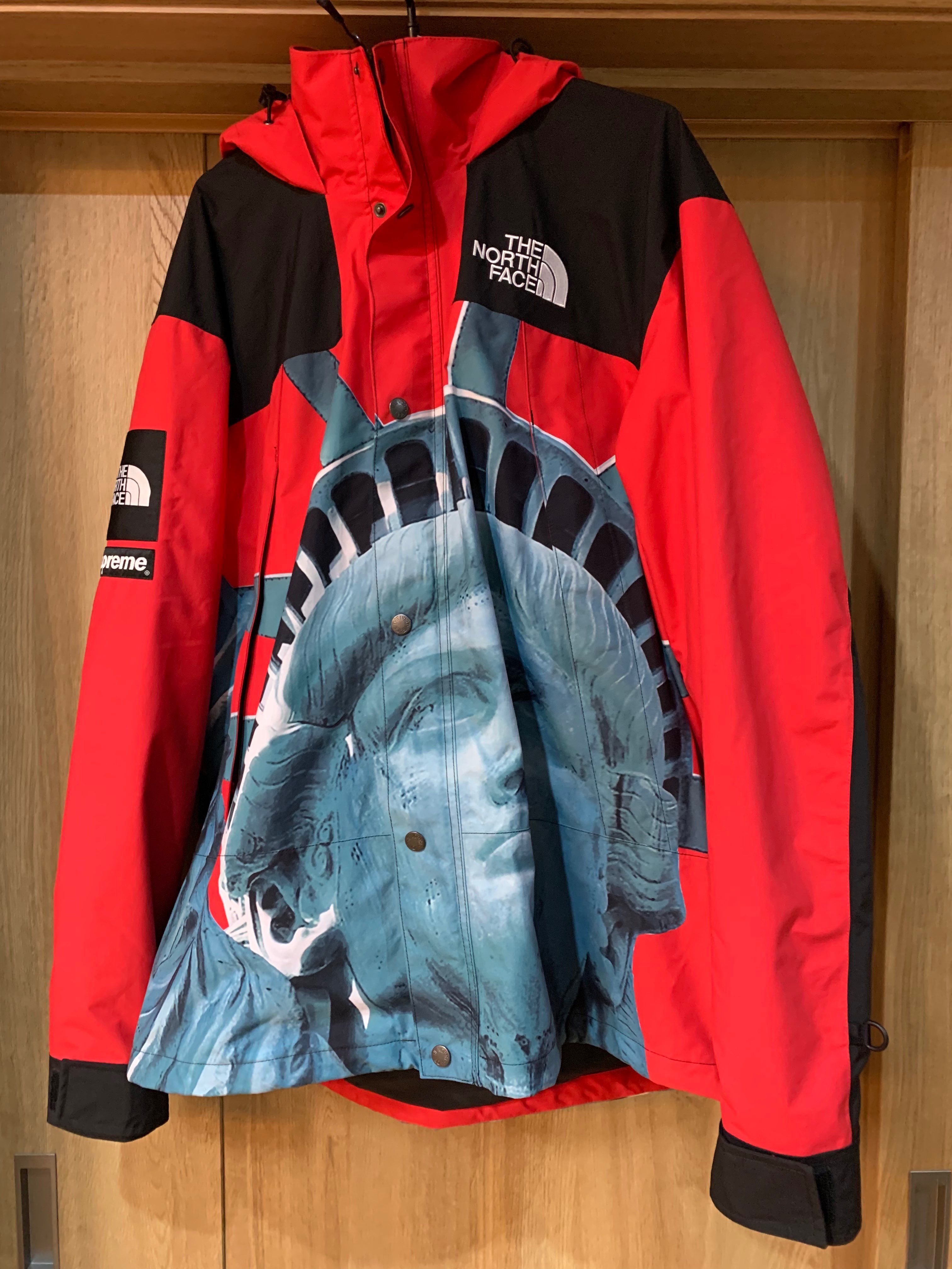 Supreme x The North Face Statue of Liberty Mountain Jacket "Red"