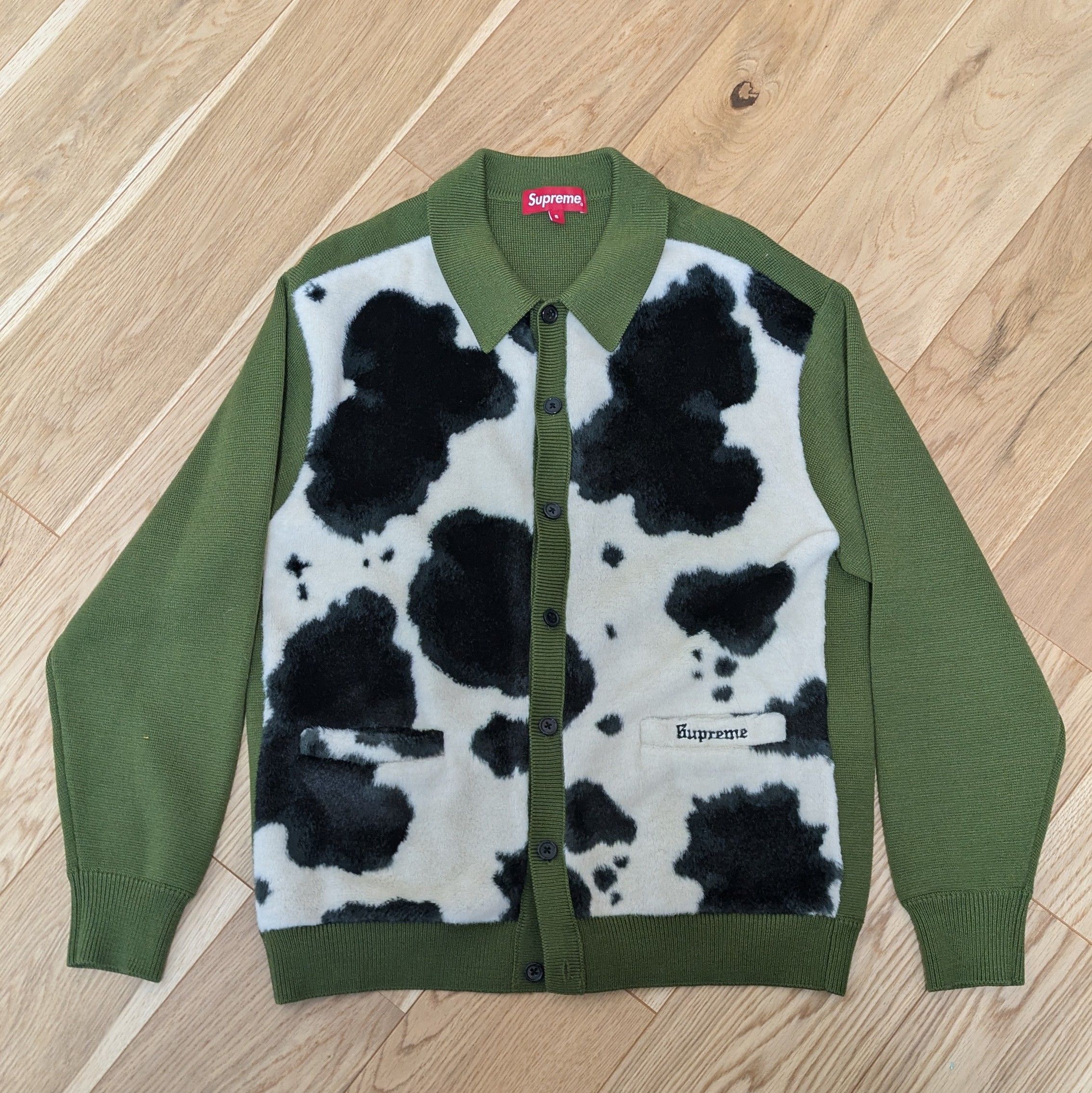Supreme Cow Print Cardigan 