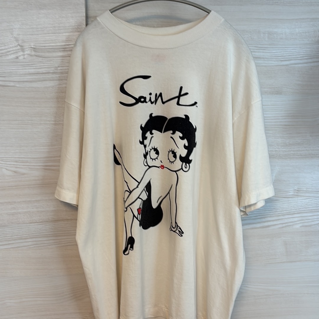 SAINT Mxxxxxx x Betty Boop SS Tee "White" SM-HR1-0000-C40