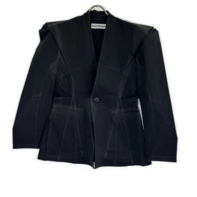 イッセイミヤケ 24SS IM41FD512 ブラック FIXED IN TIME JACKET 2