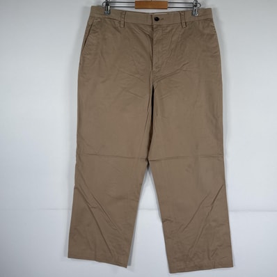 古着 ポロ・ラルフローレン POLO RALPH LAUREN チノパンツ チノパン ワンポイント スラックス 大きいサイズ w36 L30 ベージュ メンズ