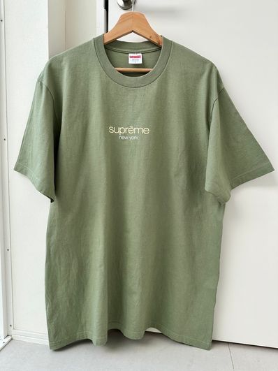 Supreme Classic Logo Tee "Light Olive"