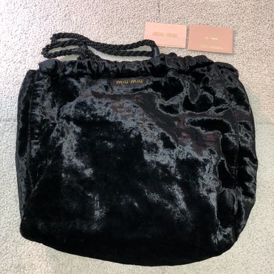 MIU MIU Velvet Bag "Black"