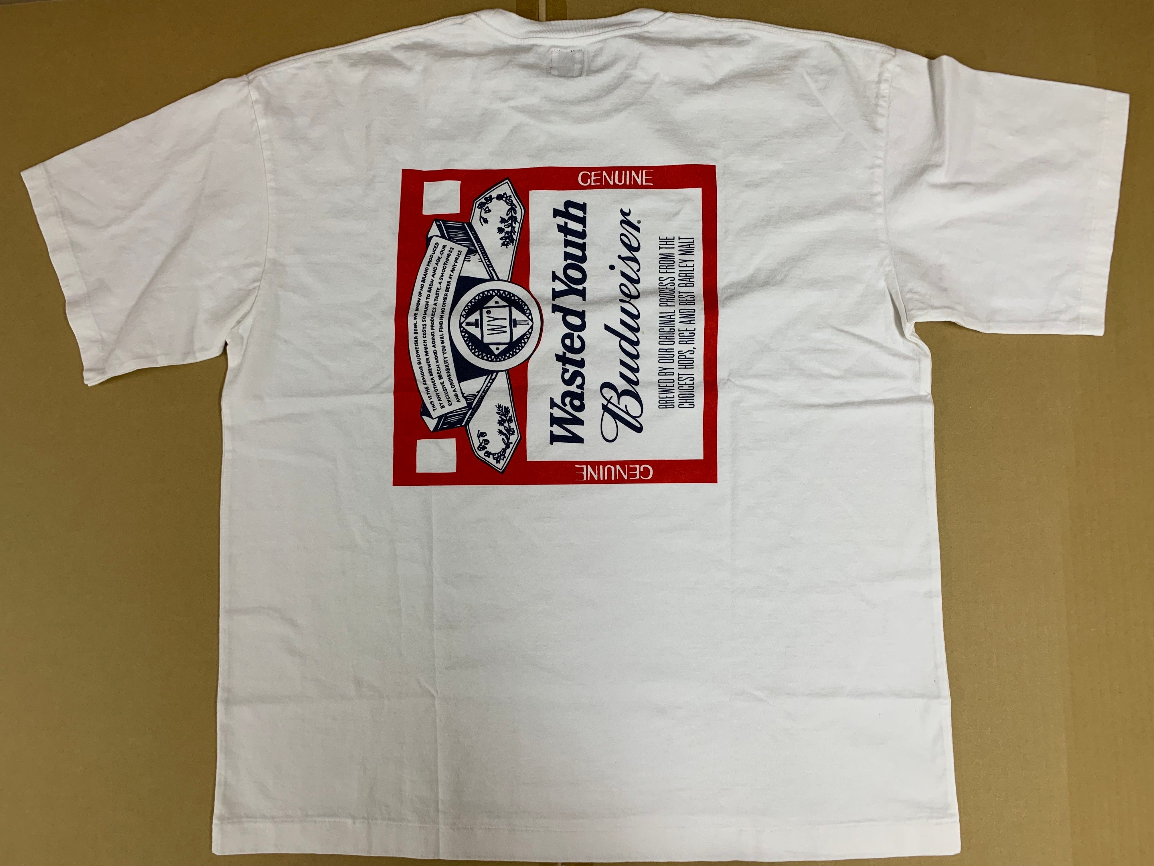 Wasted Youth x Budweiser WYxBW T-SHIRT "White" / VERDY