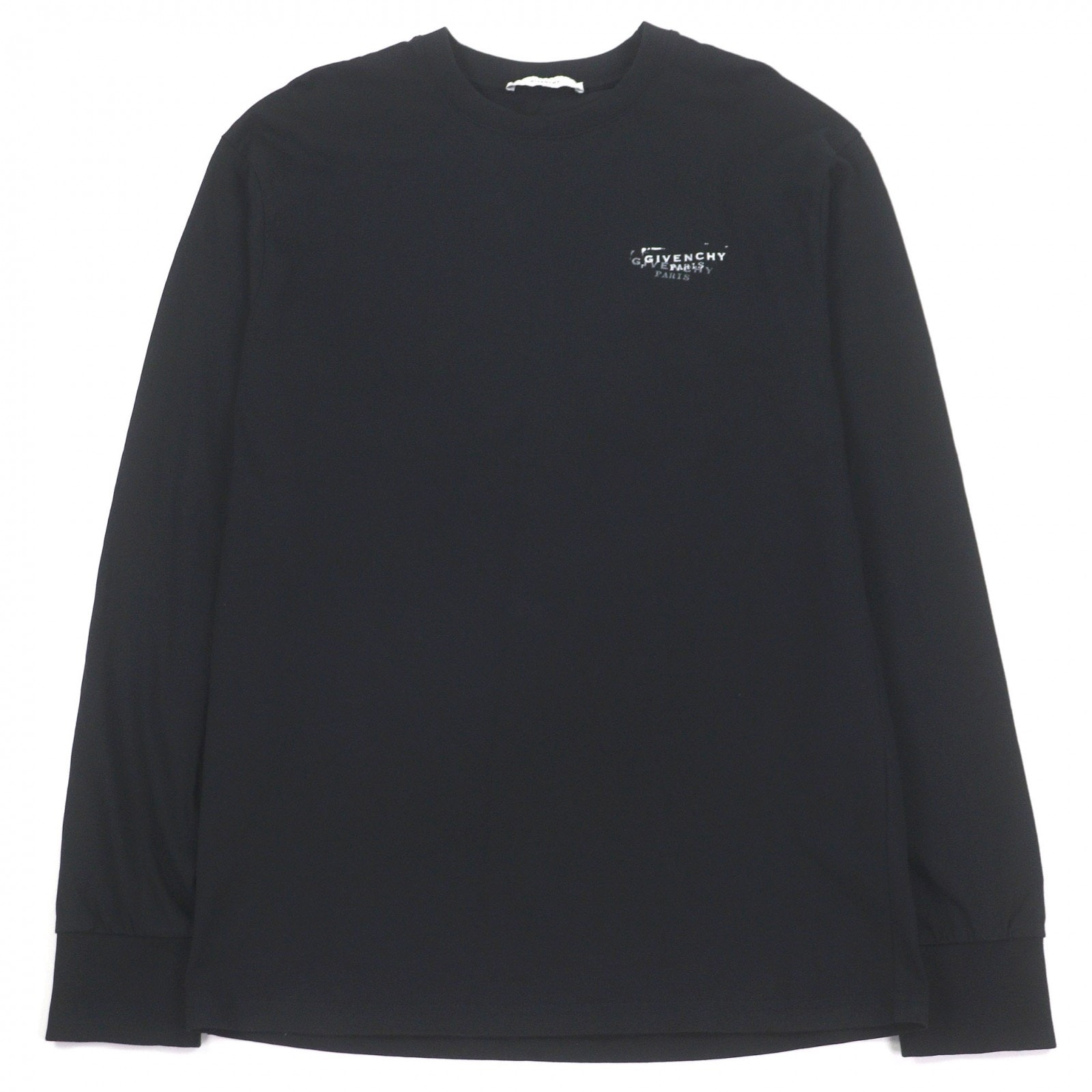 極美品 ジバンシィ 長袖Tシャツ ブラック メンズ XS BM71MH3YSA