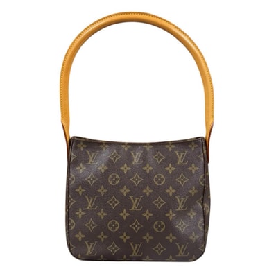 ルイヴィトン ルーピングMM モノグラム ショルダーバッグ モノグラムキャンバス M51146 ブラウン レディース LOUIS VUITTON 中古