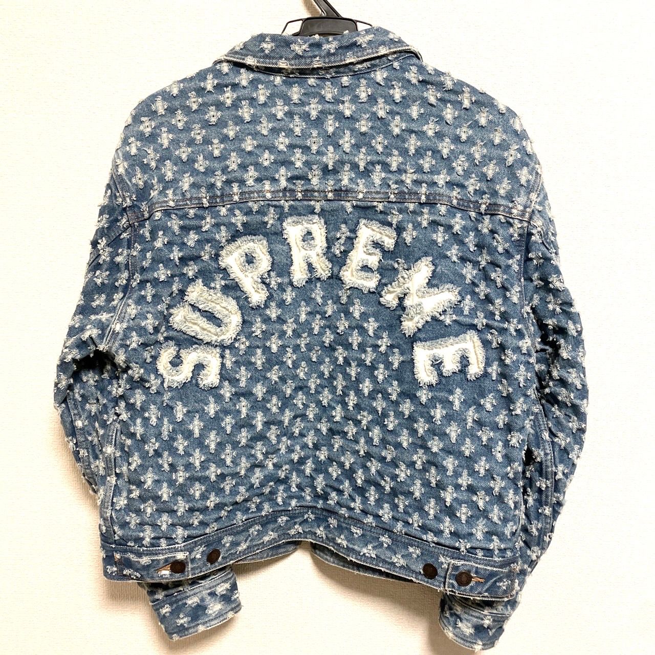 Supreme Hole Punch Denim Trucker Jacket "Blue"